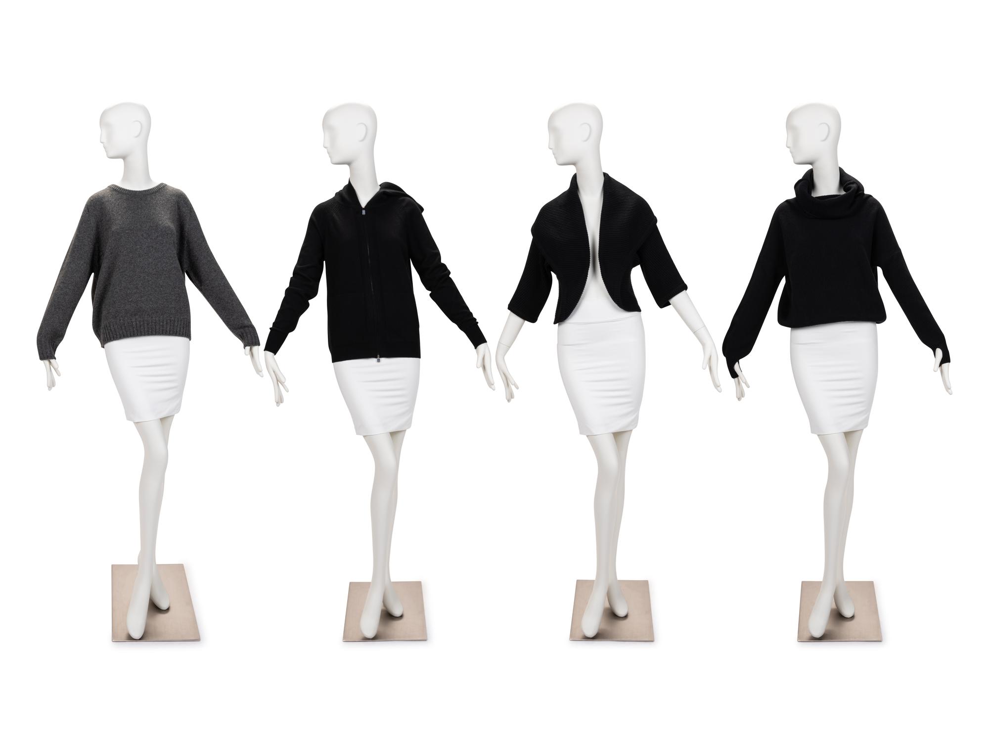 Four Designer Sweaters: Two Celine, One Loro Piana, One Hermès, 2000-20s