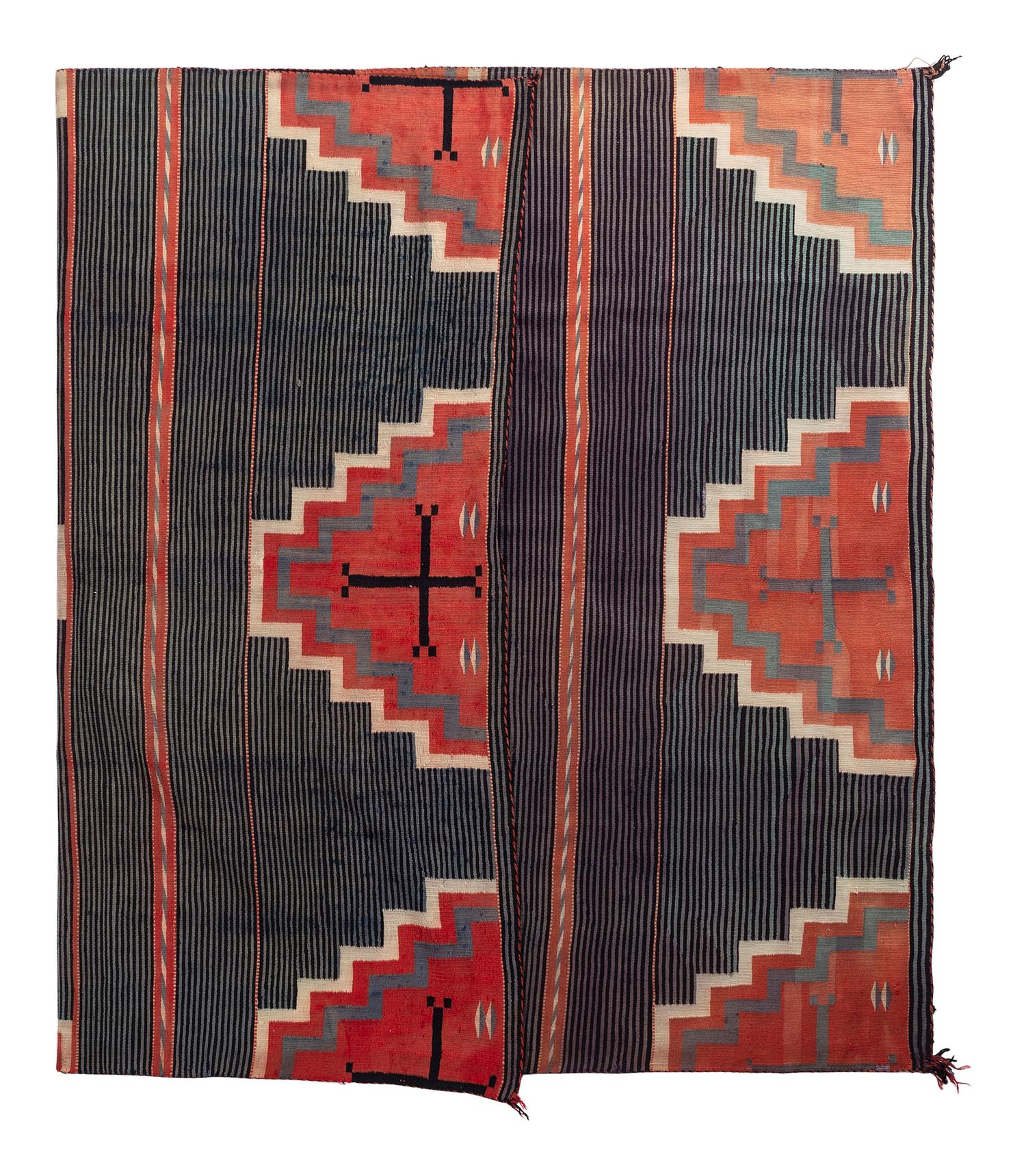 Navajo Germantown Moki Pattern Weaving / Rug