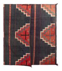 Navajo Germantown Moki Pattern Weaving / Rug