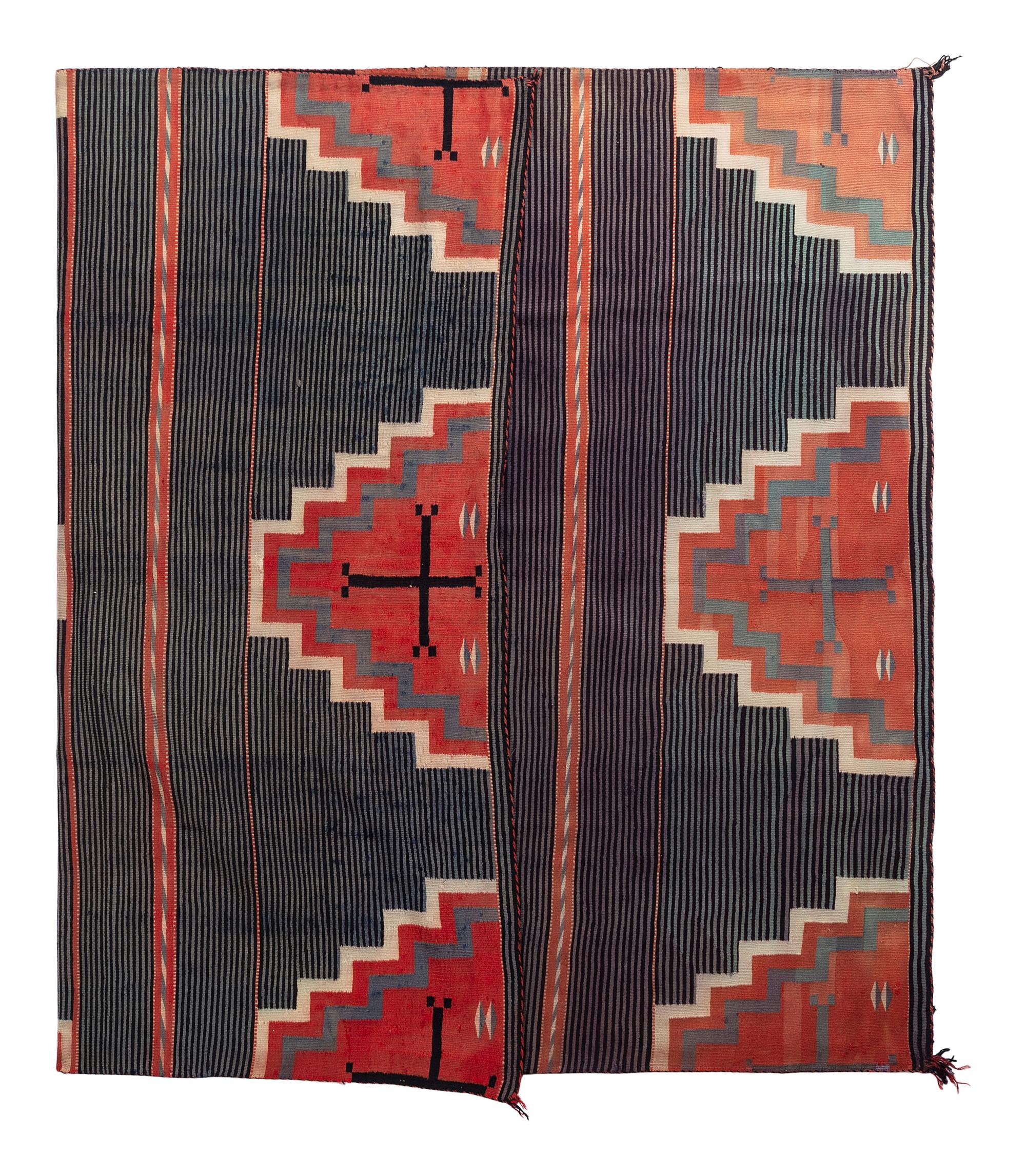 Navajo Germantown Moki Pattern Weaving / Rug