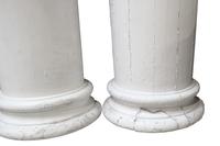 A Pair of Painted Wood Columns 13" W x 13" D x 71" H — United States, Early 20th Century