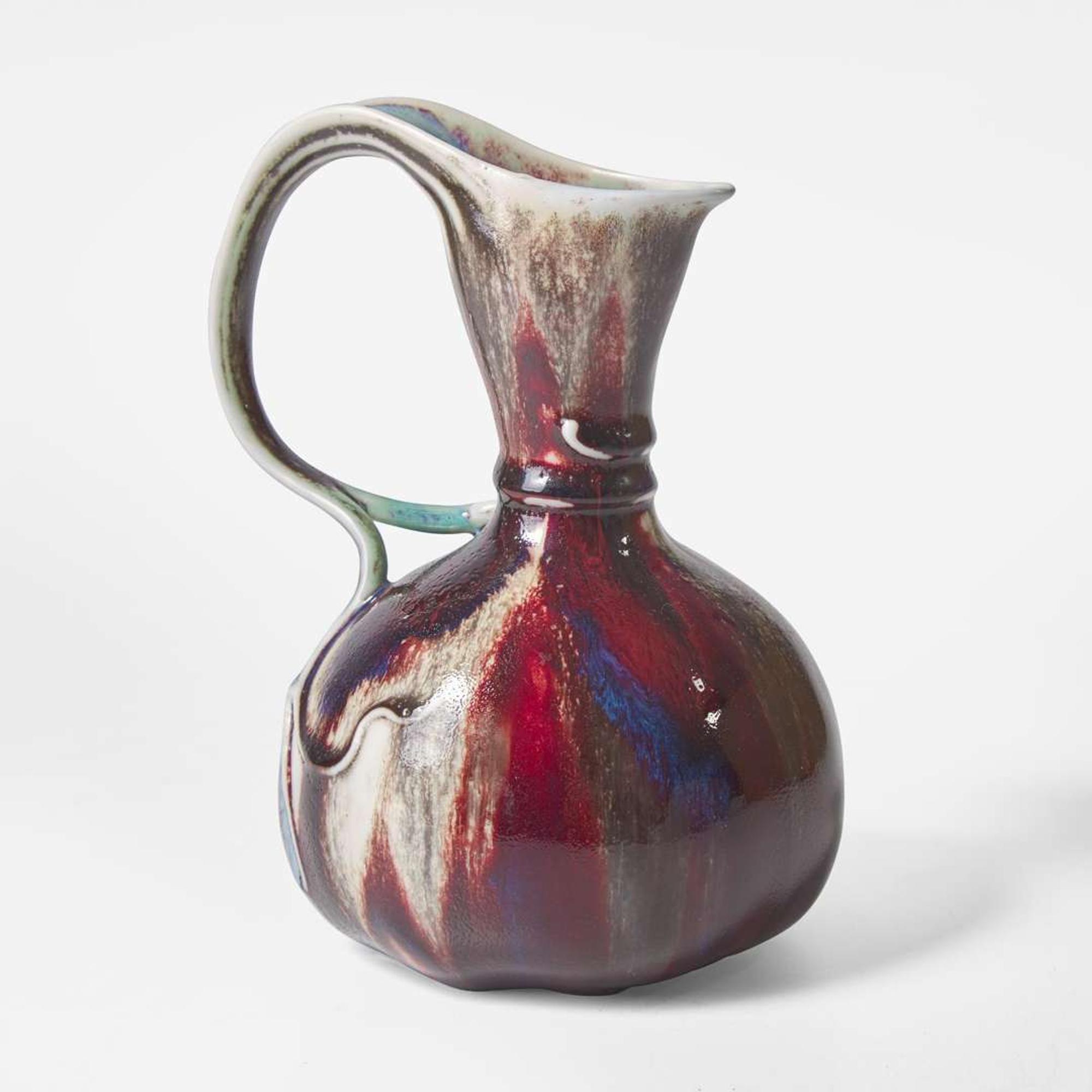 A French glazed porcelain pitcher Léon Kann (French, 1859-1925), Manufacture nationale de Sèvres, France, 1898