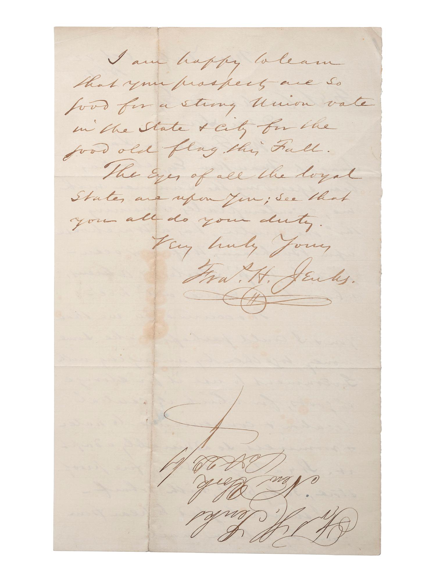 [SLAVERY & ABOLITION] -- [COCKRAN, Francis S. (1814-1886)]. Archive of letters to Maryland abolitionist and Underground Railroad supporter, comprising: