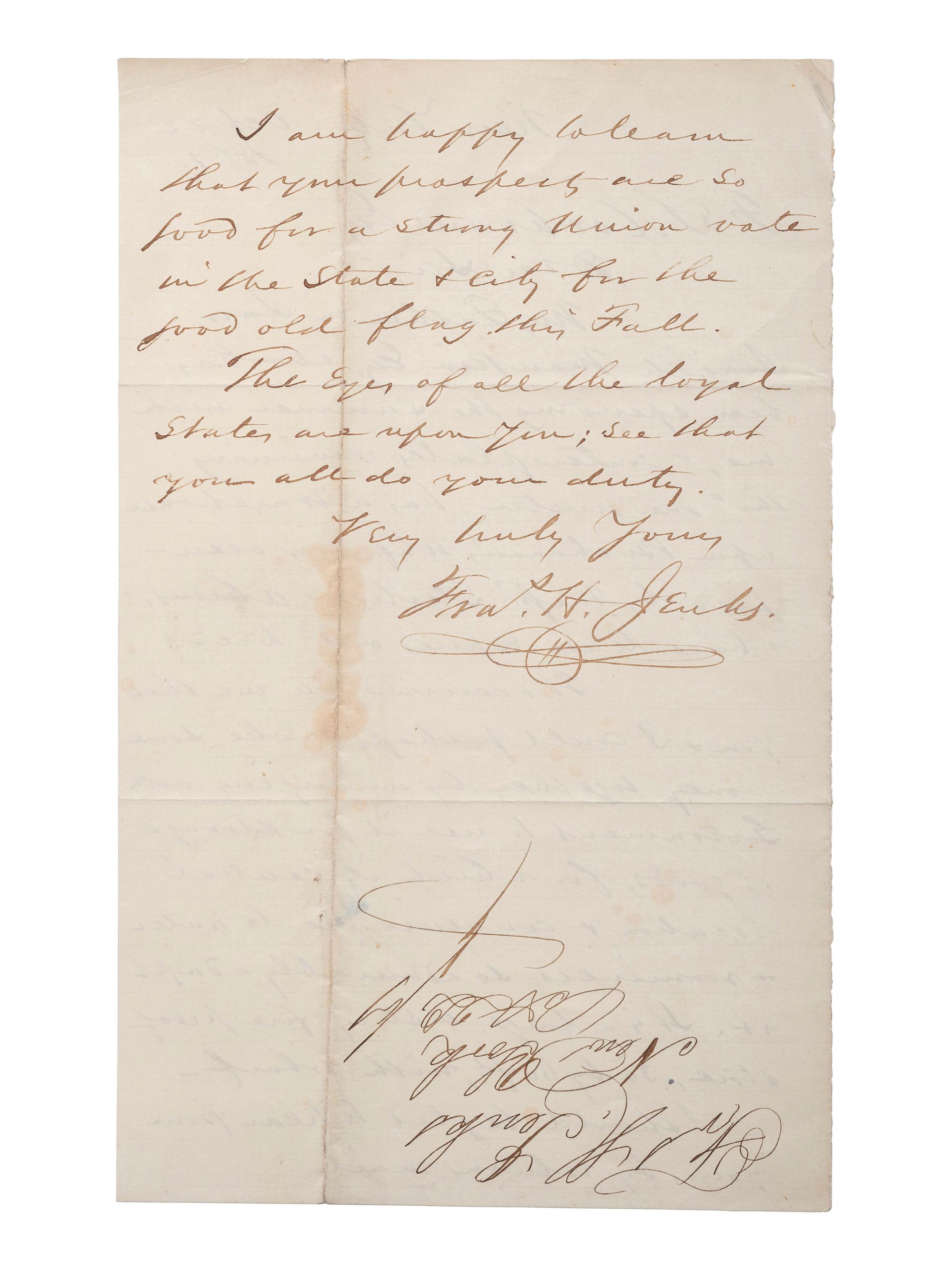 [SLAVERY & ABOLITION] -- [COCKRAN, Francis S. (1814-1886)]. Archive of letters to Maryland abolitionist and Underground Railroad supporter, comprising: