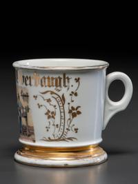 A Machinist's Porcelain Occupational Shaving Mug