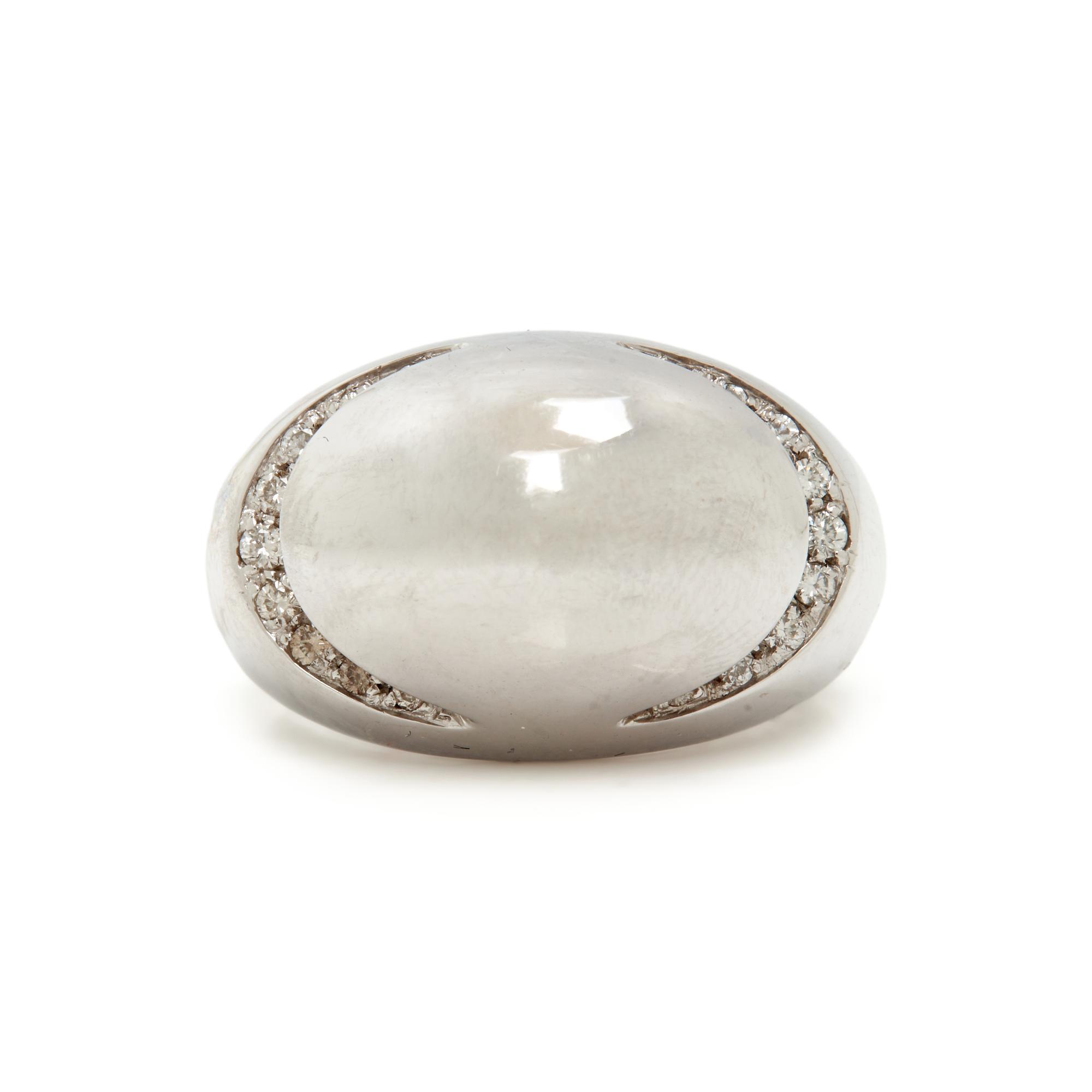 BULGARI, WHITE GOLD AND DIAMOND RING