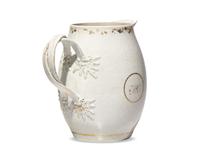 A Chinese Export Porcelain Cider Jug Decorated With A Rare Fire Fighting Scene