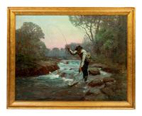 Fly Fishing , circa 1920