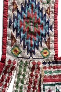 Ho Chunk Loom-Beaded Bandolier Bag