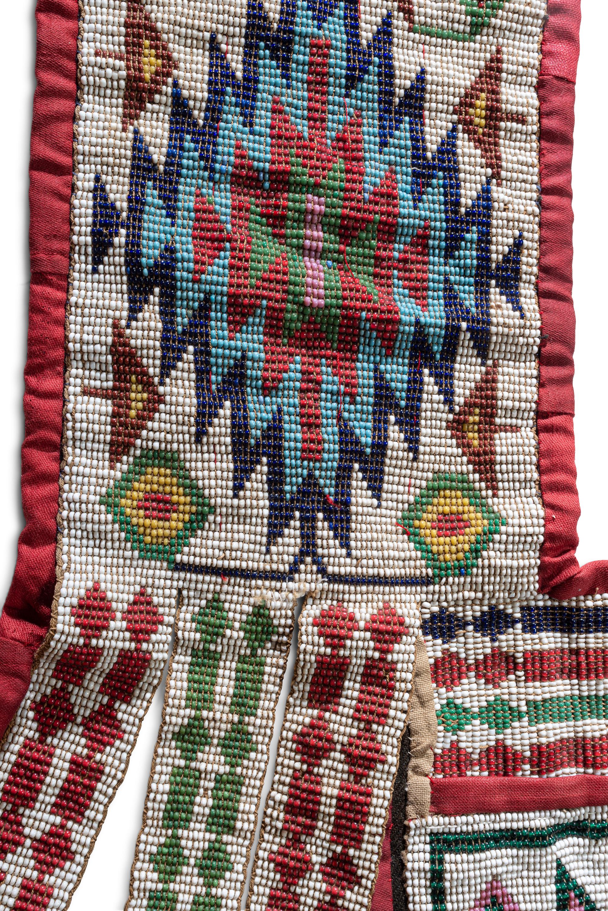 Ho Chunk Loom-Beaded Bandolier Bag