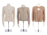 Four Knit Items: Two Chanel, Two Oscar de la Renta