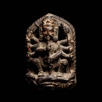 A Nepalese Blackstone Stele of Chamunda