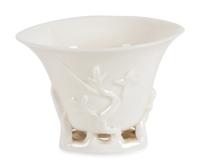Seven Chinese Blanc-de-Chine Porcelain Libation Cups, 18th-Early 20th Century 清中期-民國 德化白瓷梅花杯及鹿鶴同春杯七支