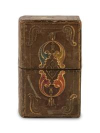A Victorian Tooled Leather-Cased "Lady's Companion" Needlework Kit