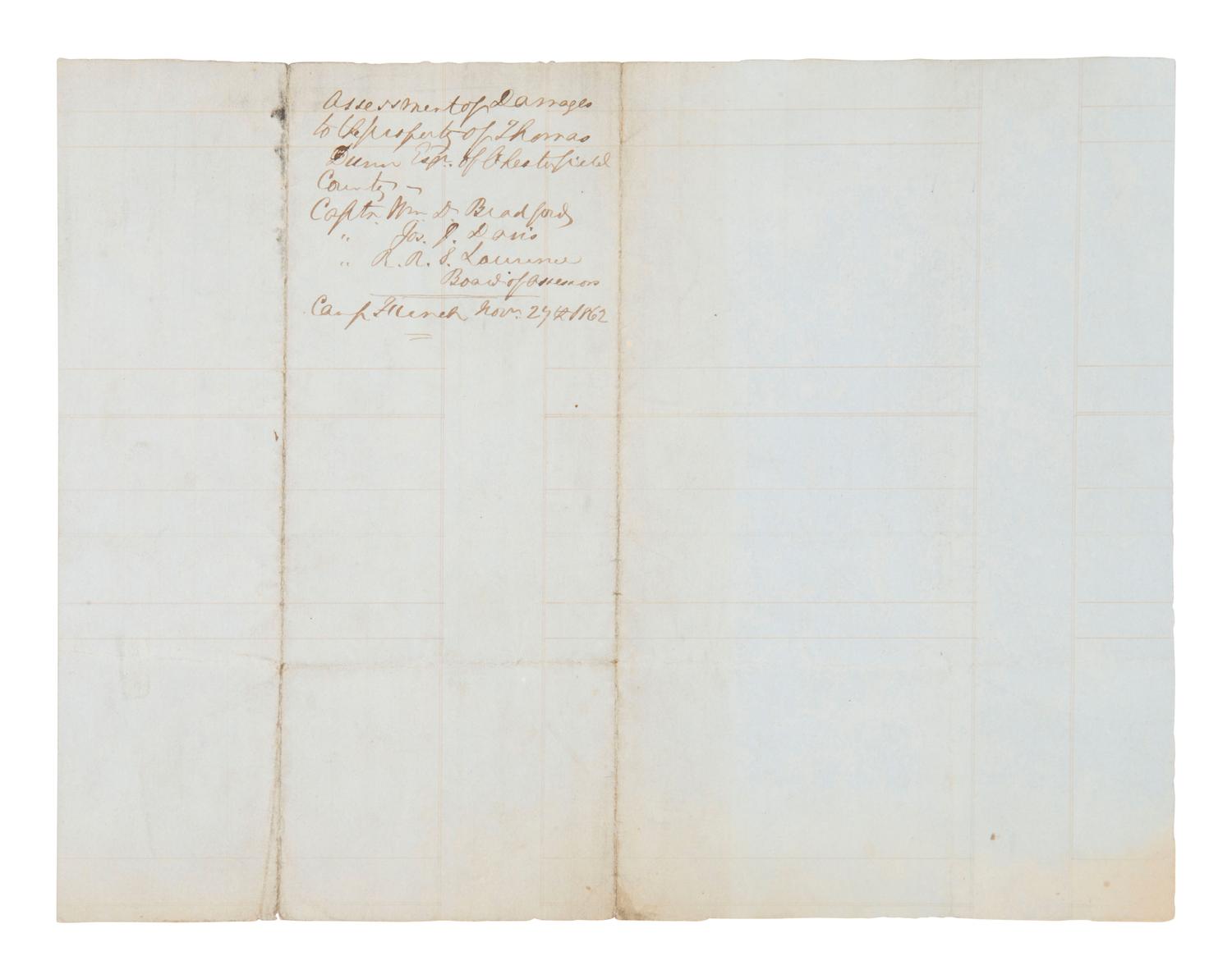 [CIVIL WAR] CSA doc sgn'd by capt. of brigade that went farthest into enemy line at Pickett's Charge