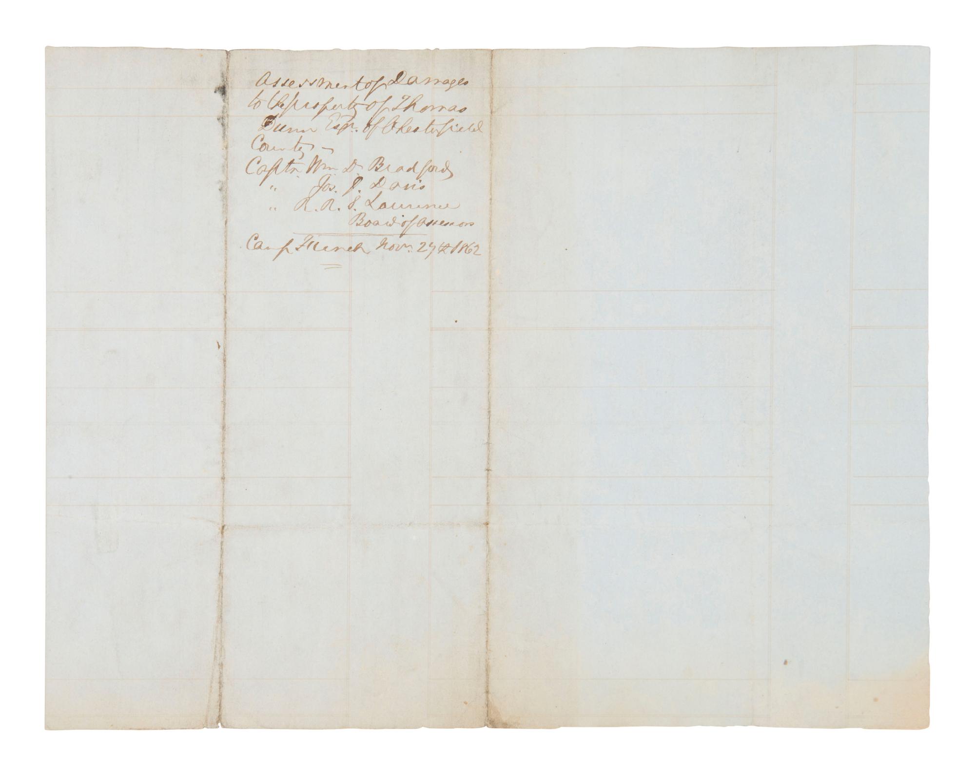 [CIVIL WAR] CSA doc sgn'd by capt. of brigade that went farthest into enemy line at Pickett's Charge