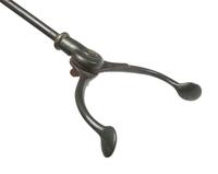 [EARLY PHOTOGRAPHY]. Vintage cast iron photographer's studio head clamp and "unipod."