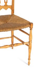A Set of Four Italian Chiavari Style Maple Side Chairs