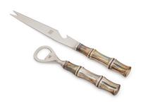 A Group of Two Tiffany & Co. Silver Bamboo Pattern Bar Articles