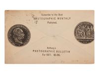 [EARLY PHOTOGRAPHY]. 11 photographic advertising imprints & puzzles, incl. E.&H.T. Anthony cover.