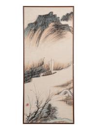 Two Chinese Ink and Color Paintings