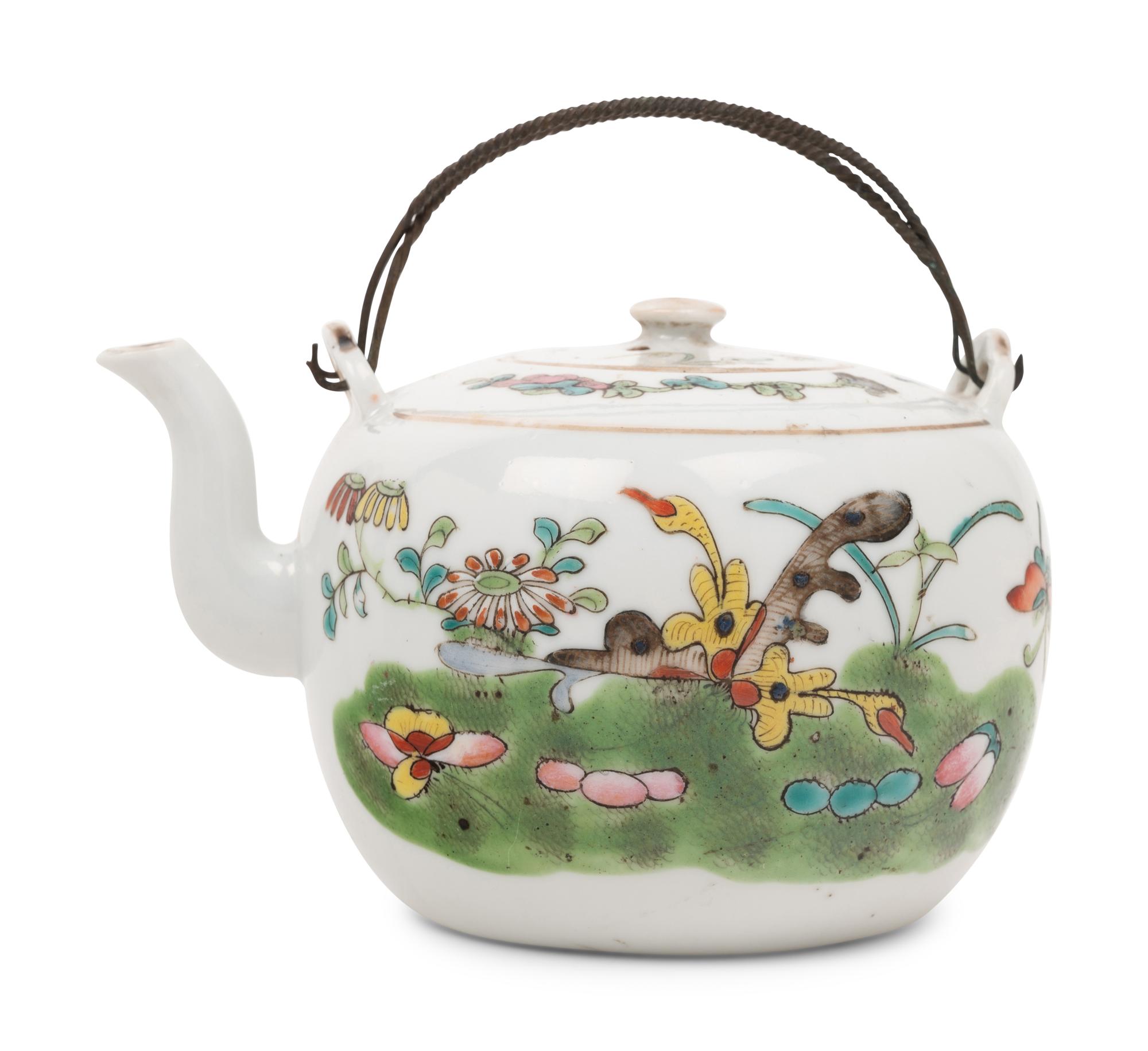 Six Chinese Famille Rose Porcelain Wares