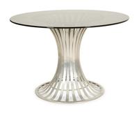 A Russell Woodard Dining Table with Four Chairs