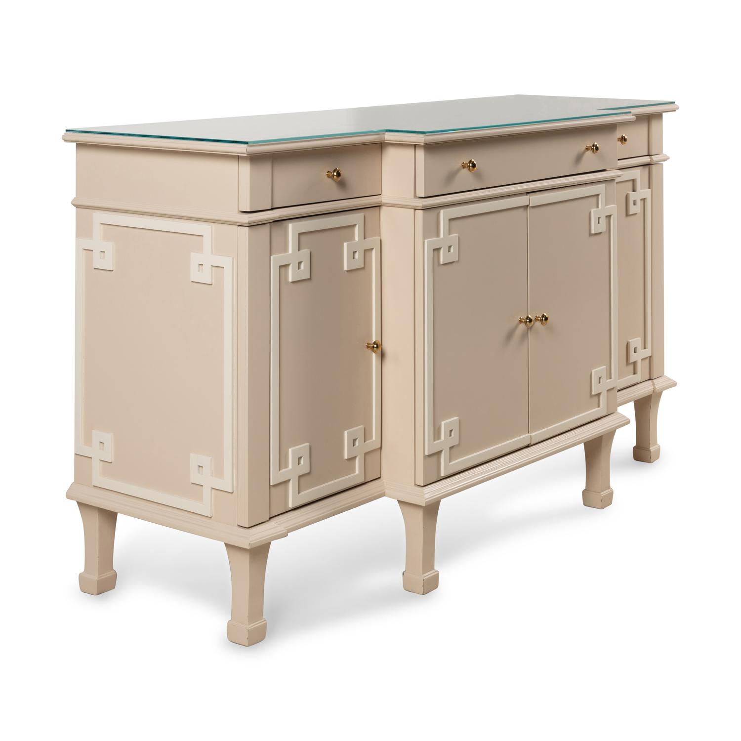 A Contemporary Painted Console Cabinet