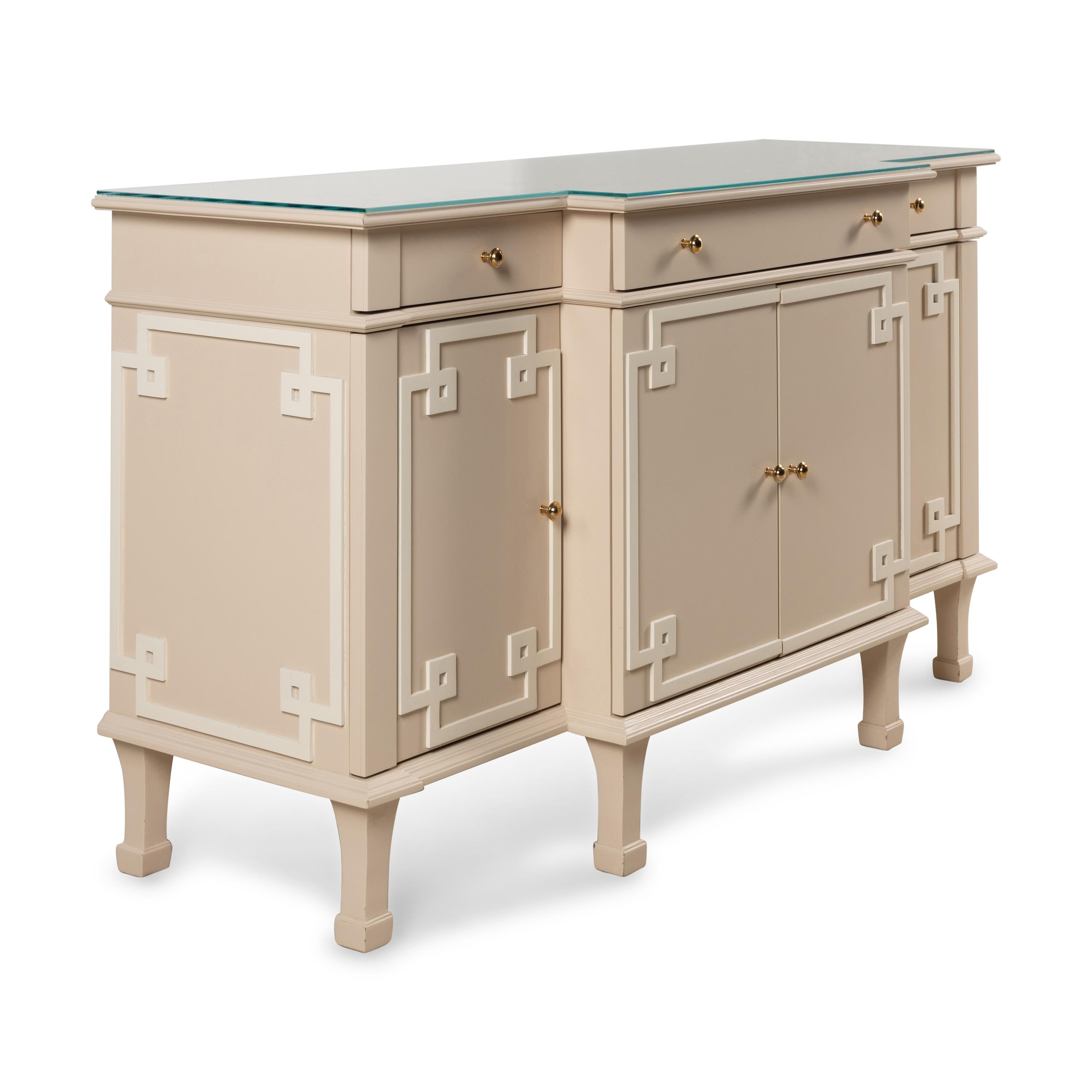 A Contemporary Painted Console Cabinet