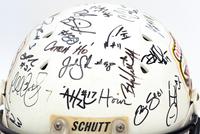 A 2006 Chicago Rush Team Signed Autograph Arena Bowl XX Football Helmet Presented to Mike Ditka Formerly Displayed at Mike Ditka's Restaurant