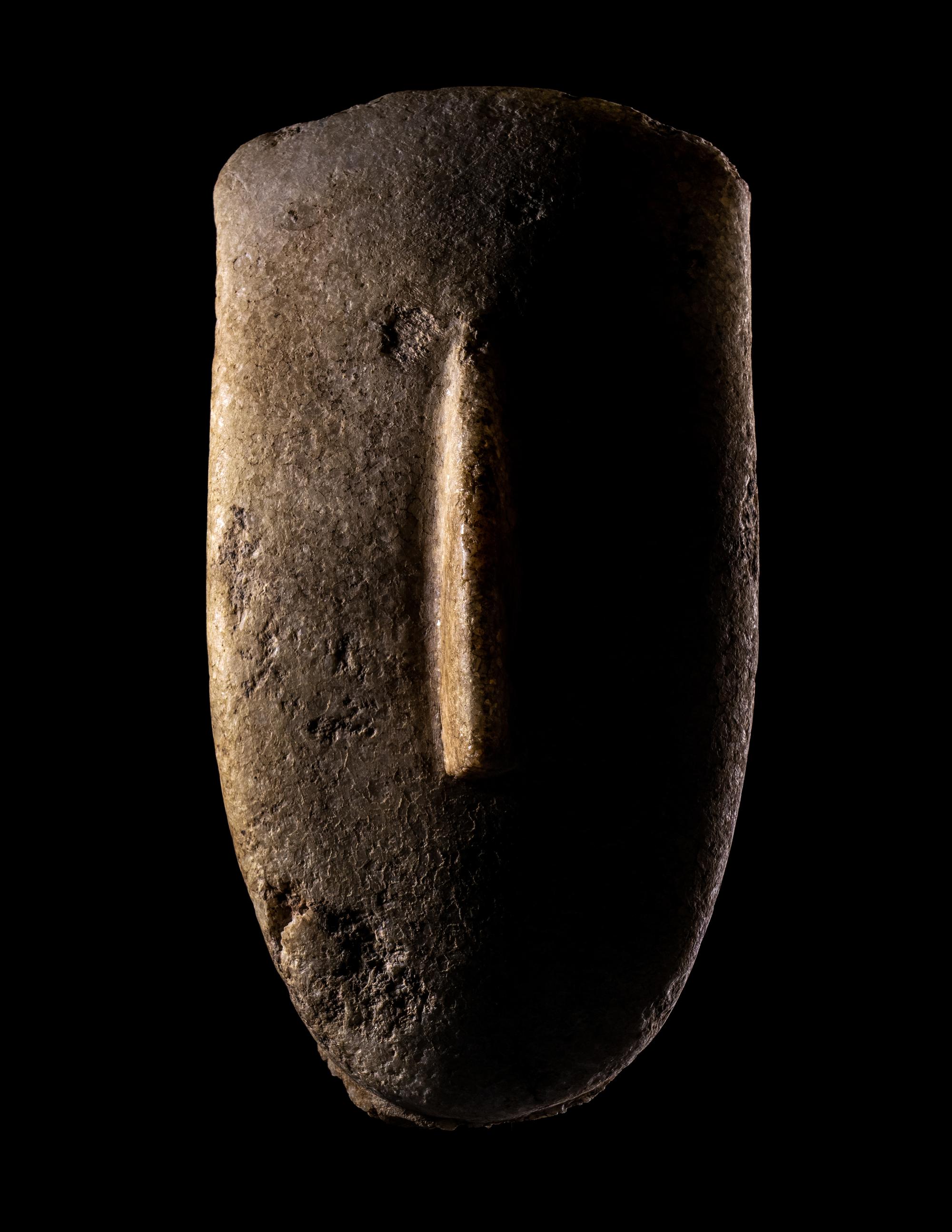 A Large Cycladic Marble Head