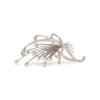 WHITE GOLD AND DIAMOND SPRAY BROOCH