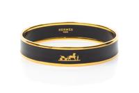 An Hermes Enamel 70mm Narrow Bangle, 2.75" diameter.