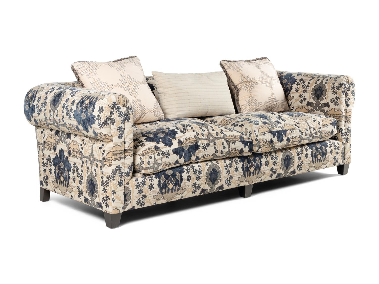 A Pair of Contemporary Two-Seat Sofas