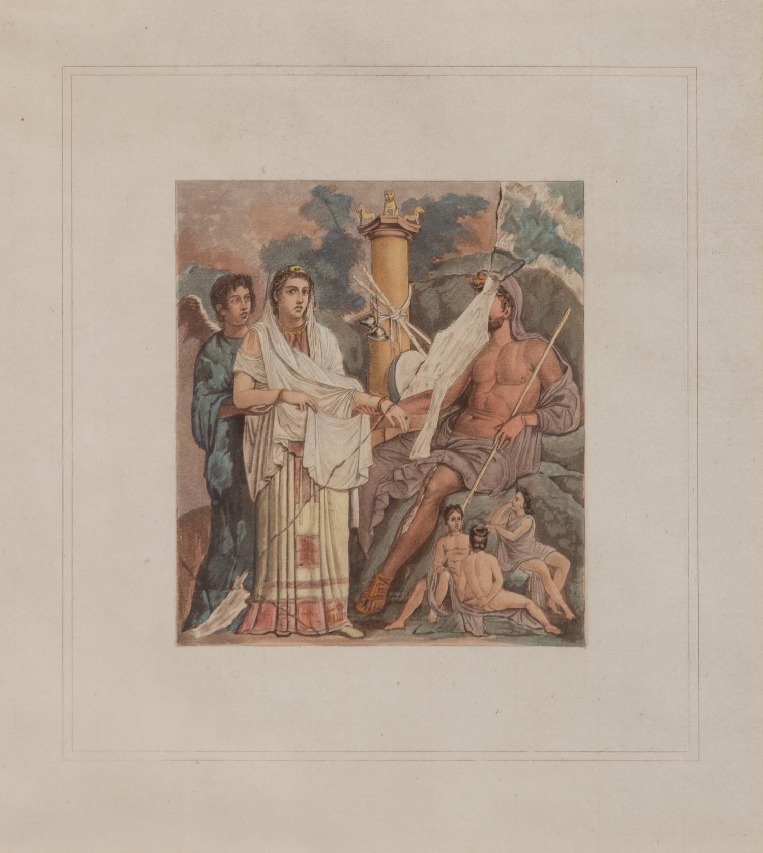 A Collection of Hand-Colored Engravings by Jules Frederic Bouchet Framed 20 3/4 x 16 3/4 inches. — (French, 1799-1860)
