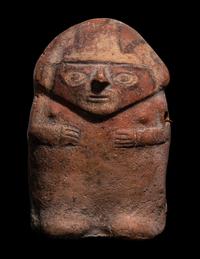 Three Chancay Polychrome Figures