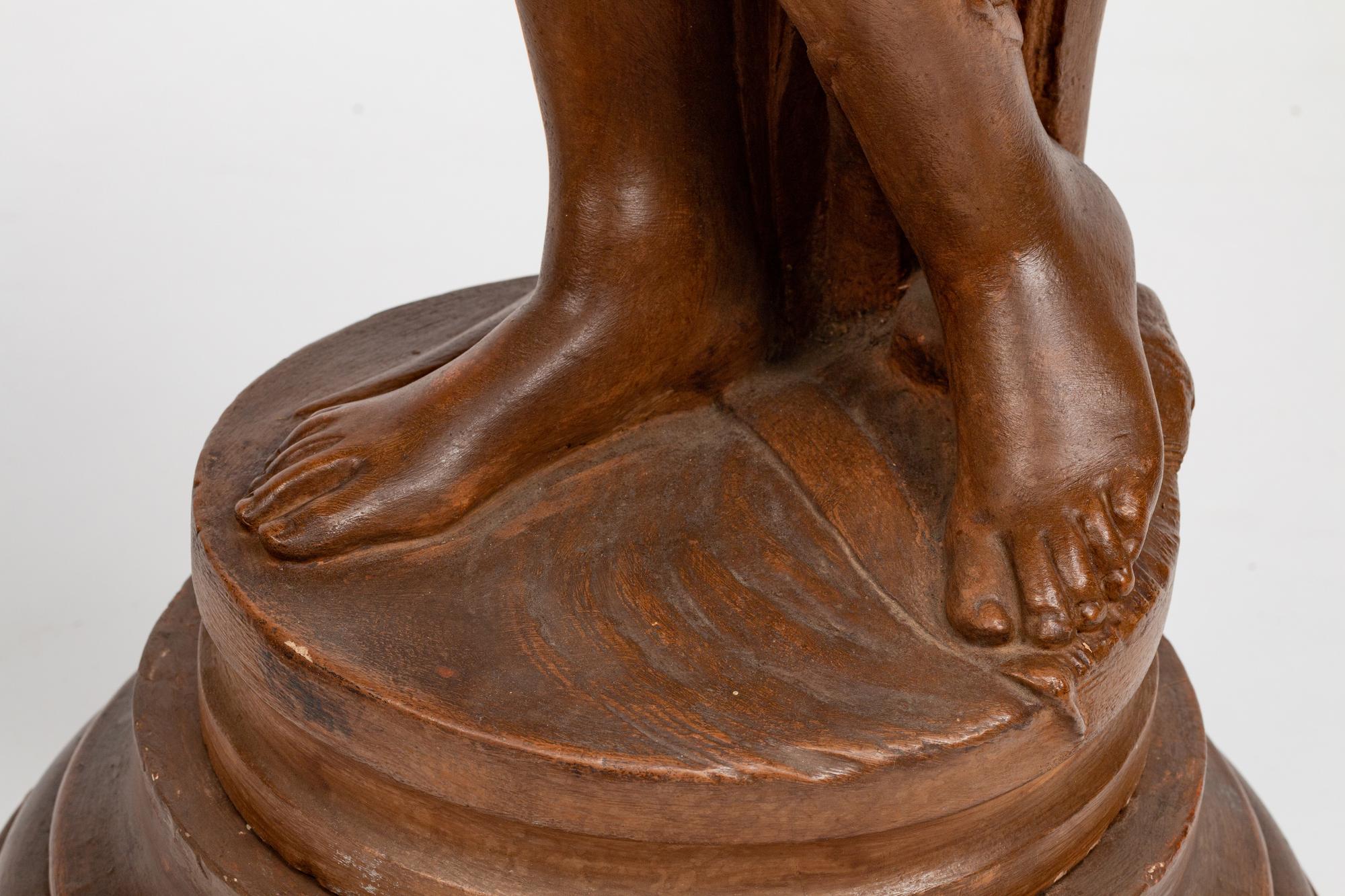 A Large French Terracotta Figure of a Water Carrier — SIGNED MARIO ARTHUR, PARIS, LATE 19TH CENTURY