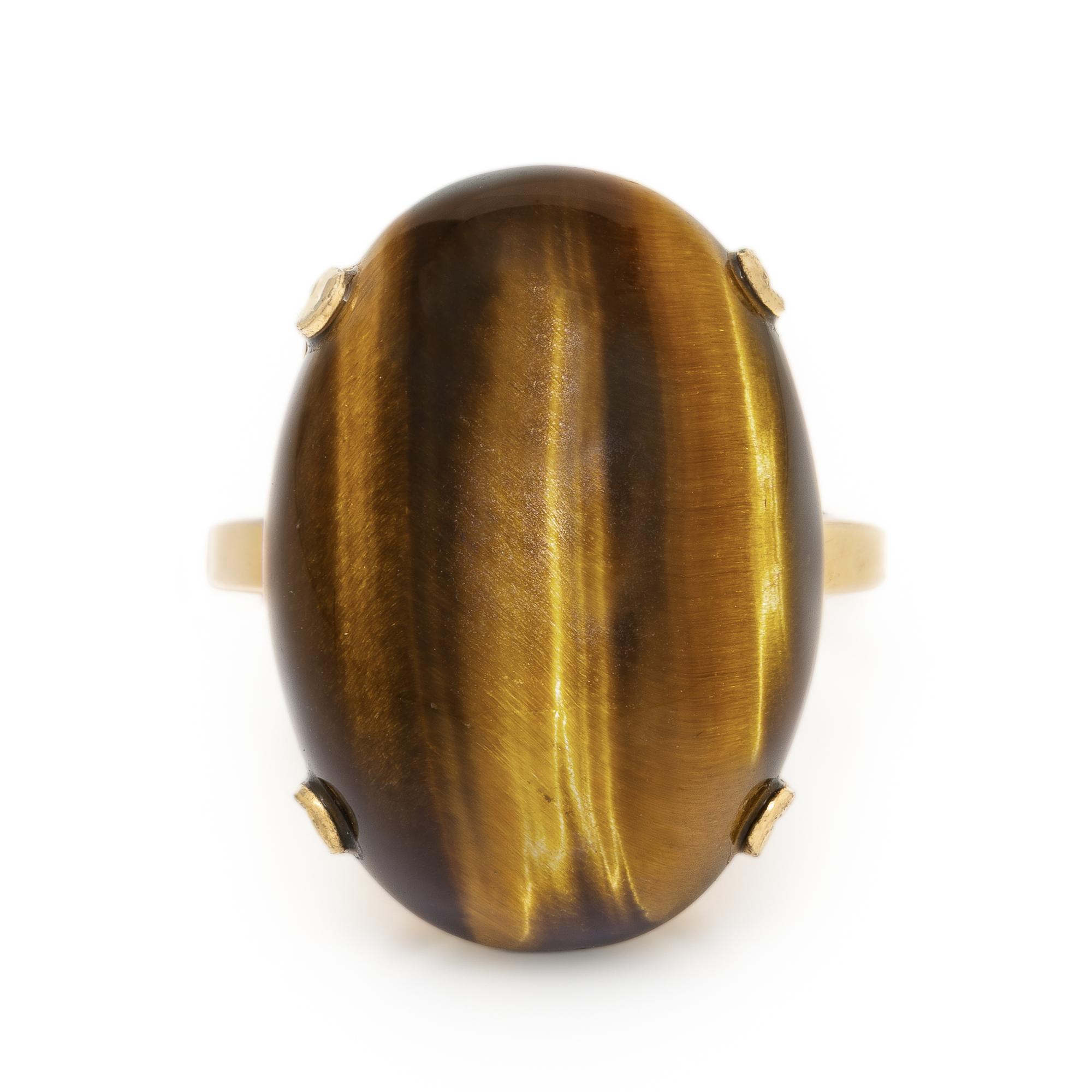 Tiger's Eye Quartz Ring