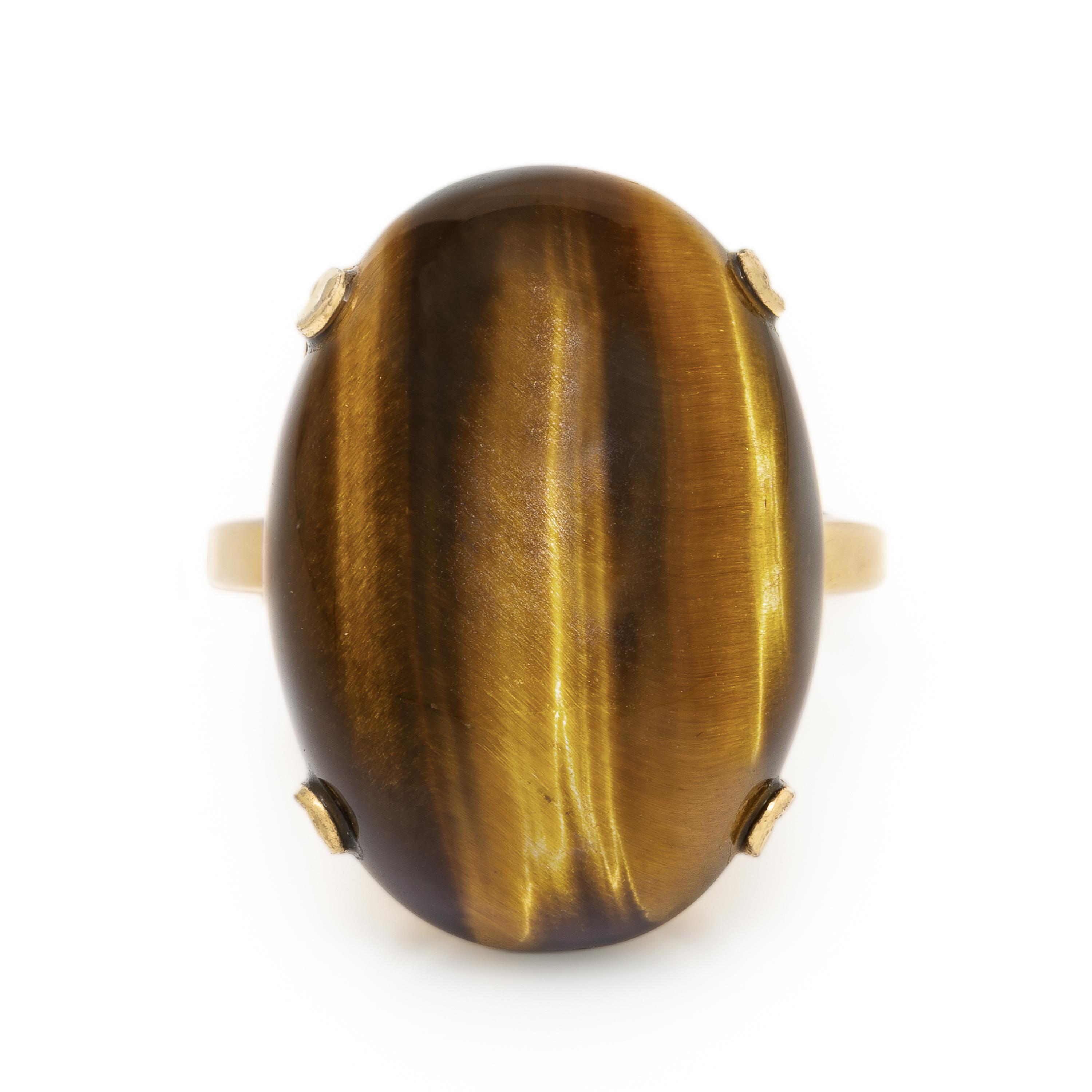 Tiger's Eye Quartz Ring