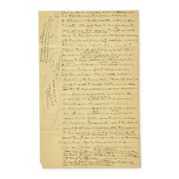 [Presidential] [Lincoln, Abraham] Leale, Charles A. Autograph Document Recounting Lincoln's Assassination