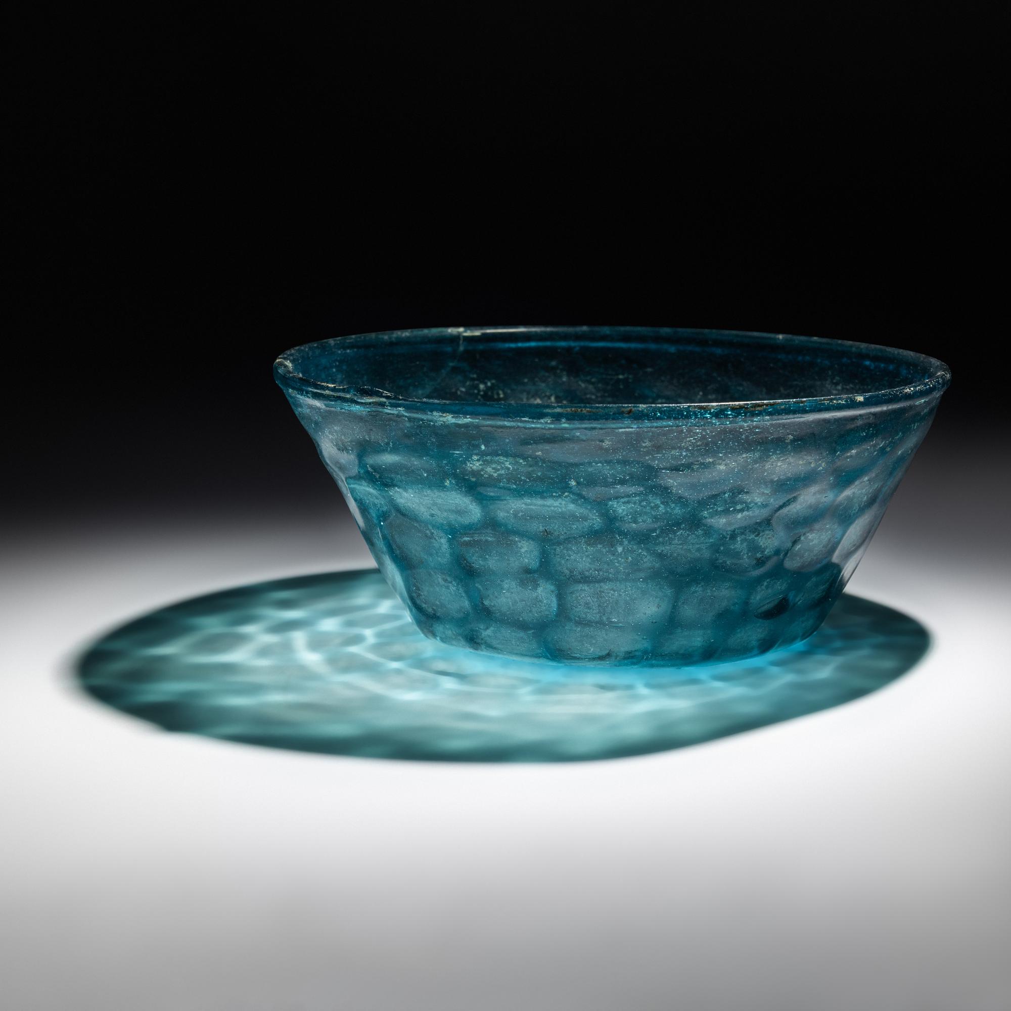 An Islamic Blue Glass Dish