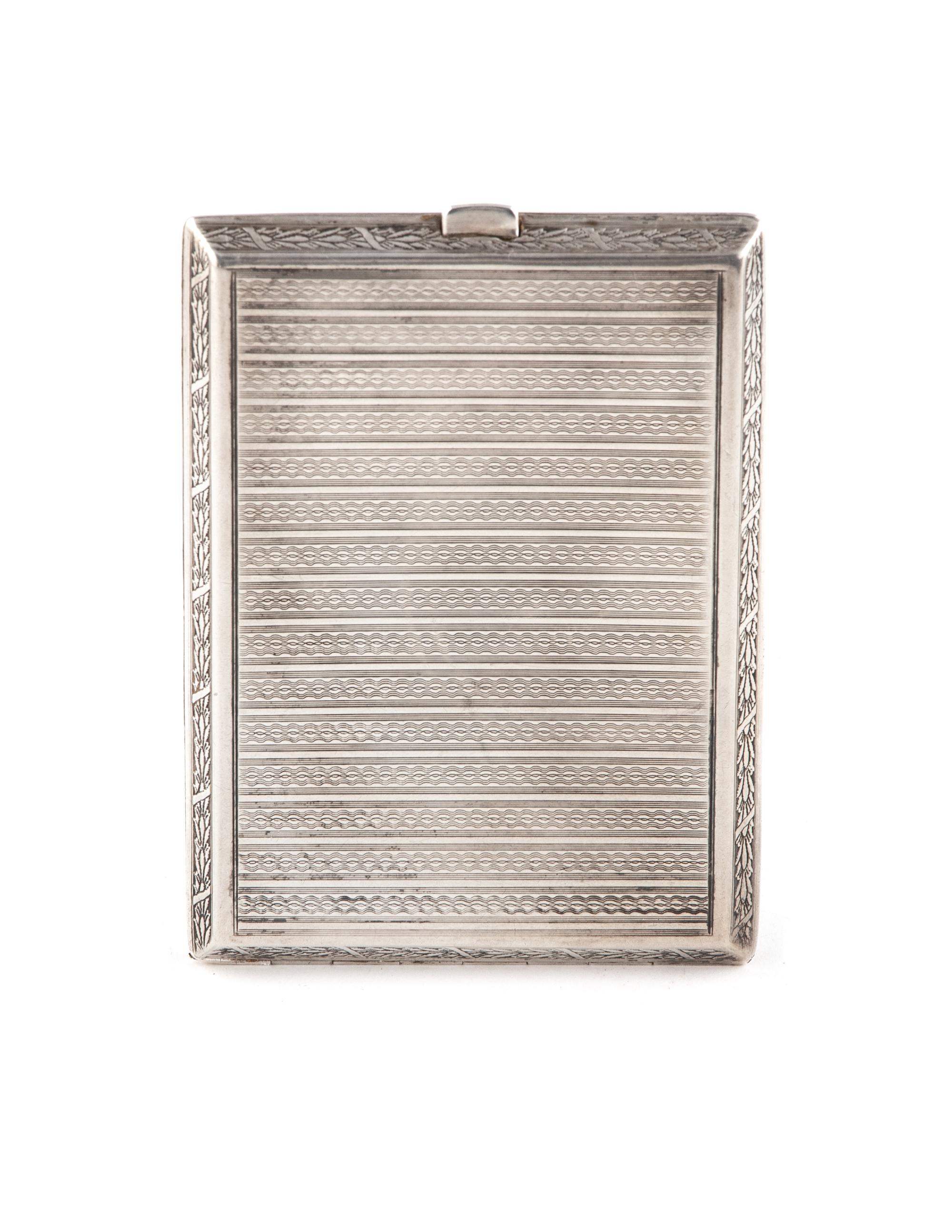 HERMÈS SILVER CIGARETTE CASE