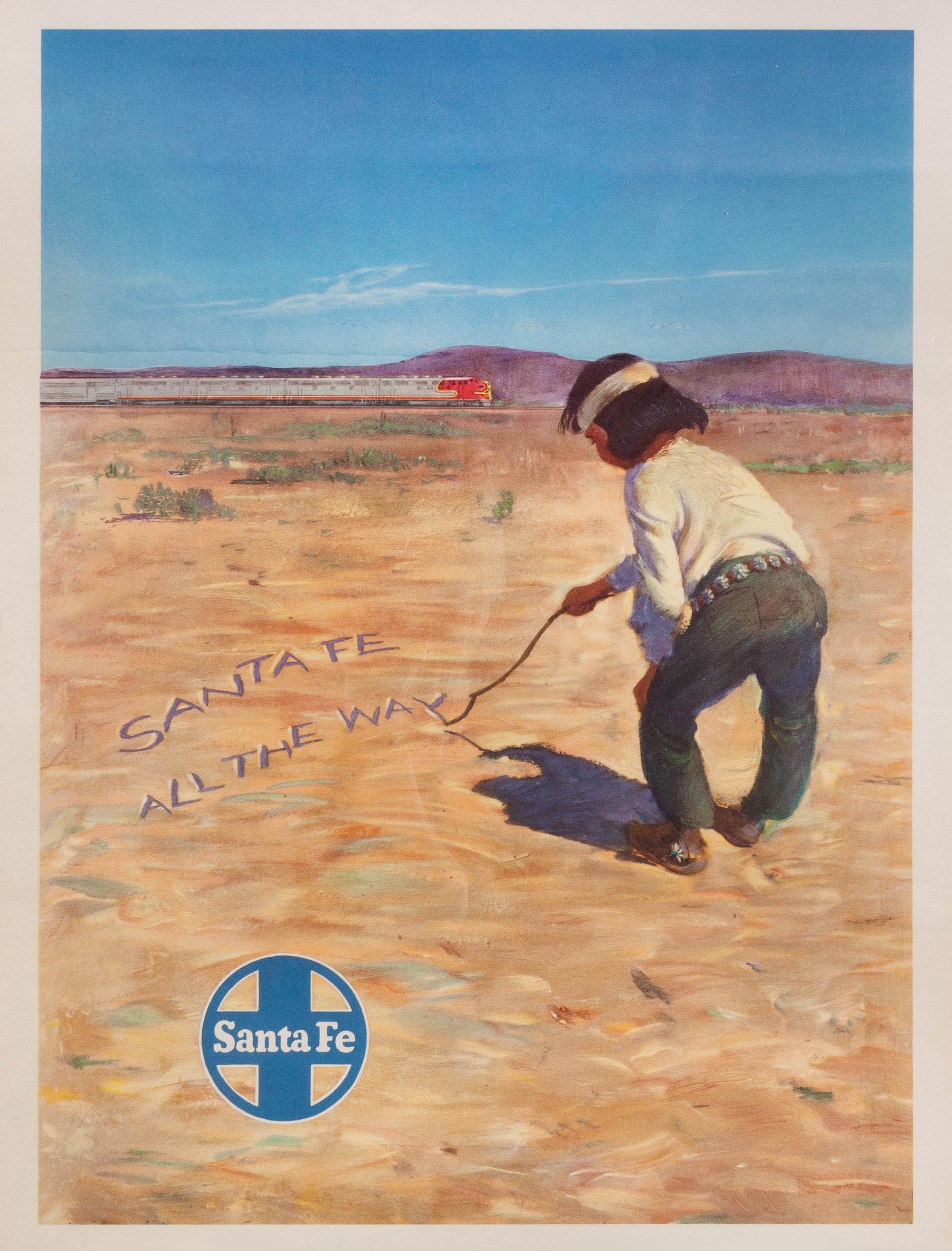 Two Sante Fe Railway Posters 21 x 16 inches