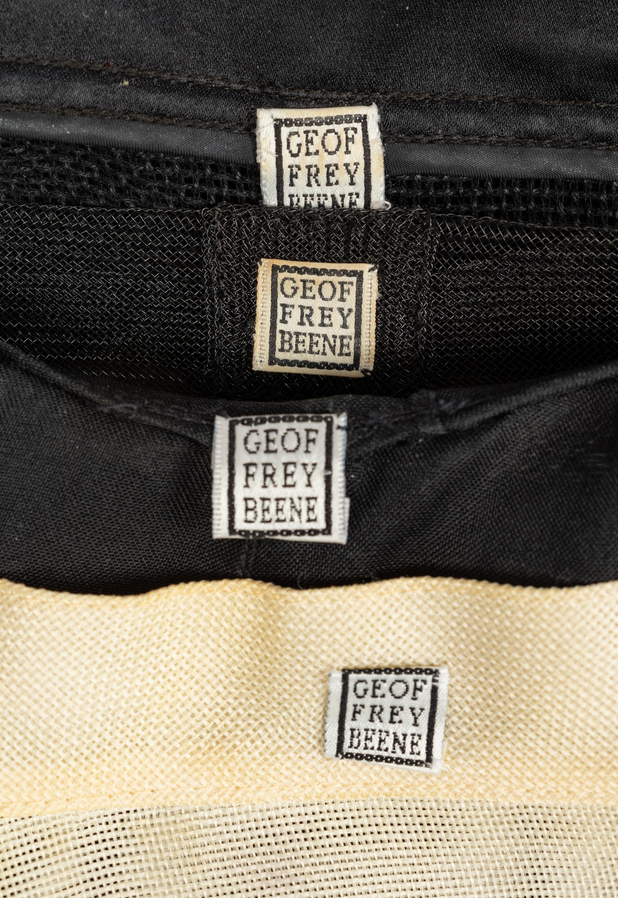 Four Geoffrey Beene Items: Three Jackets & One Top, 1990s