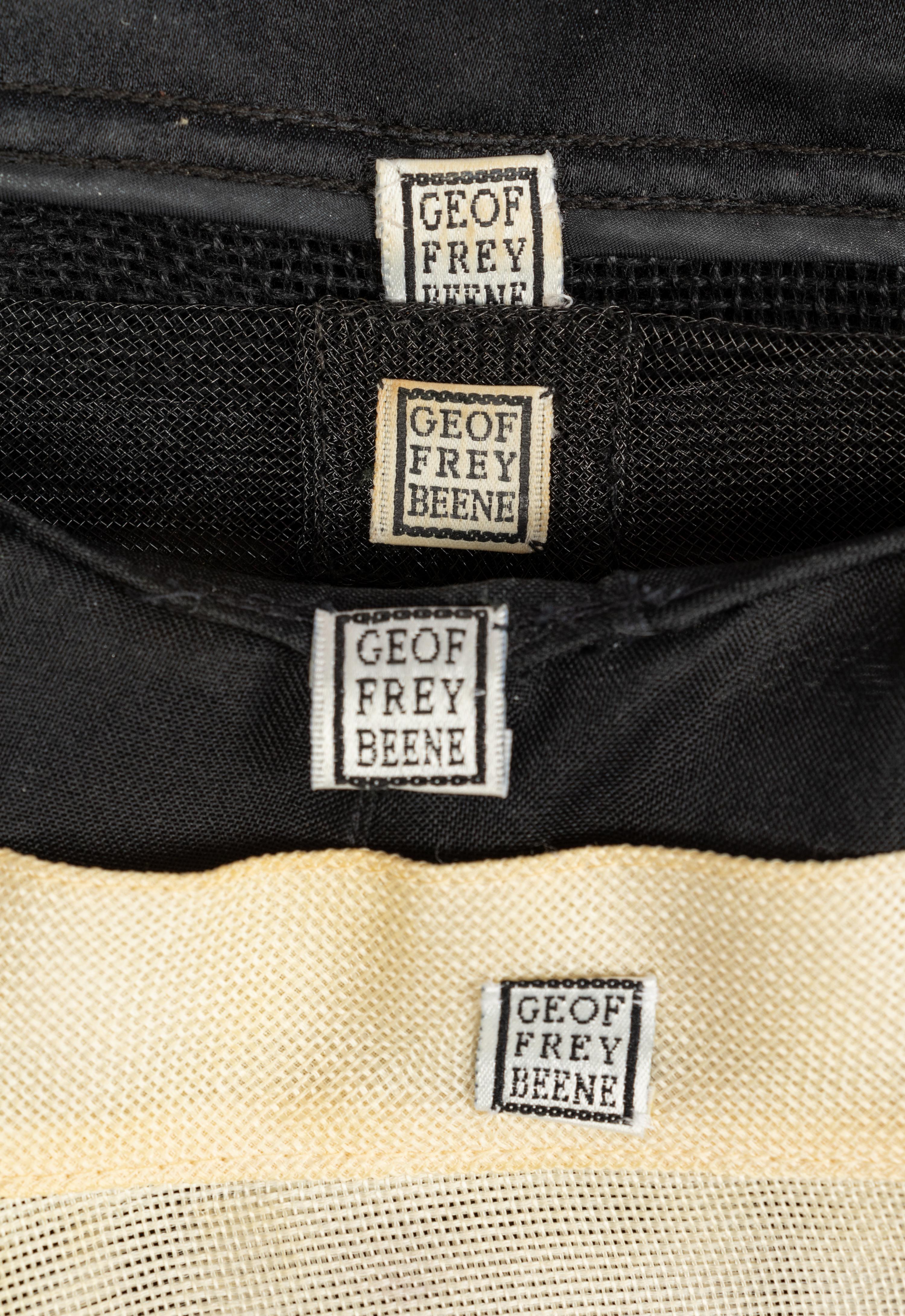 Four Geoffrey Beene Items: Three Jackets & One Top, 1990s