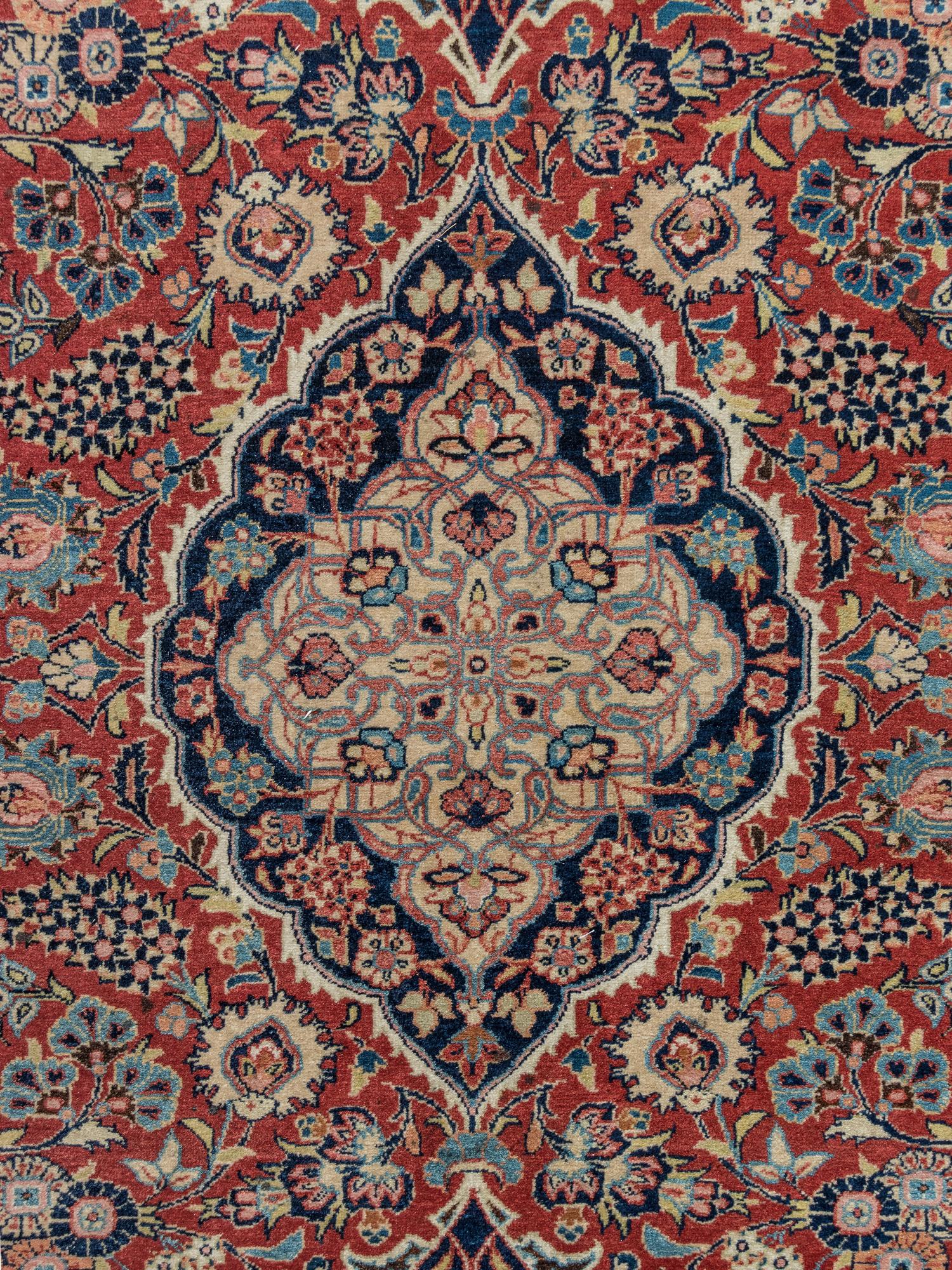 A Kashan Wool Rug