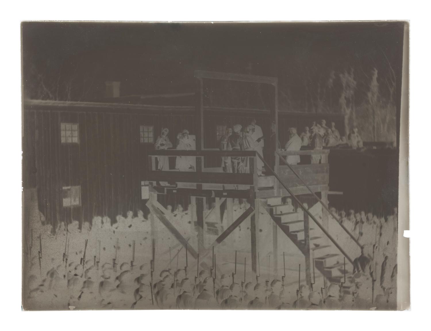 [EARLY PHOTOGRAPHY]. Collection of glass negatives featuring Civil War officers and other subjects.