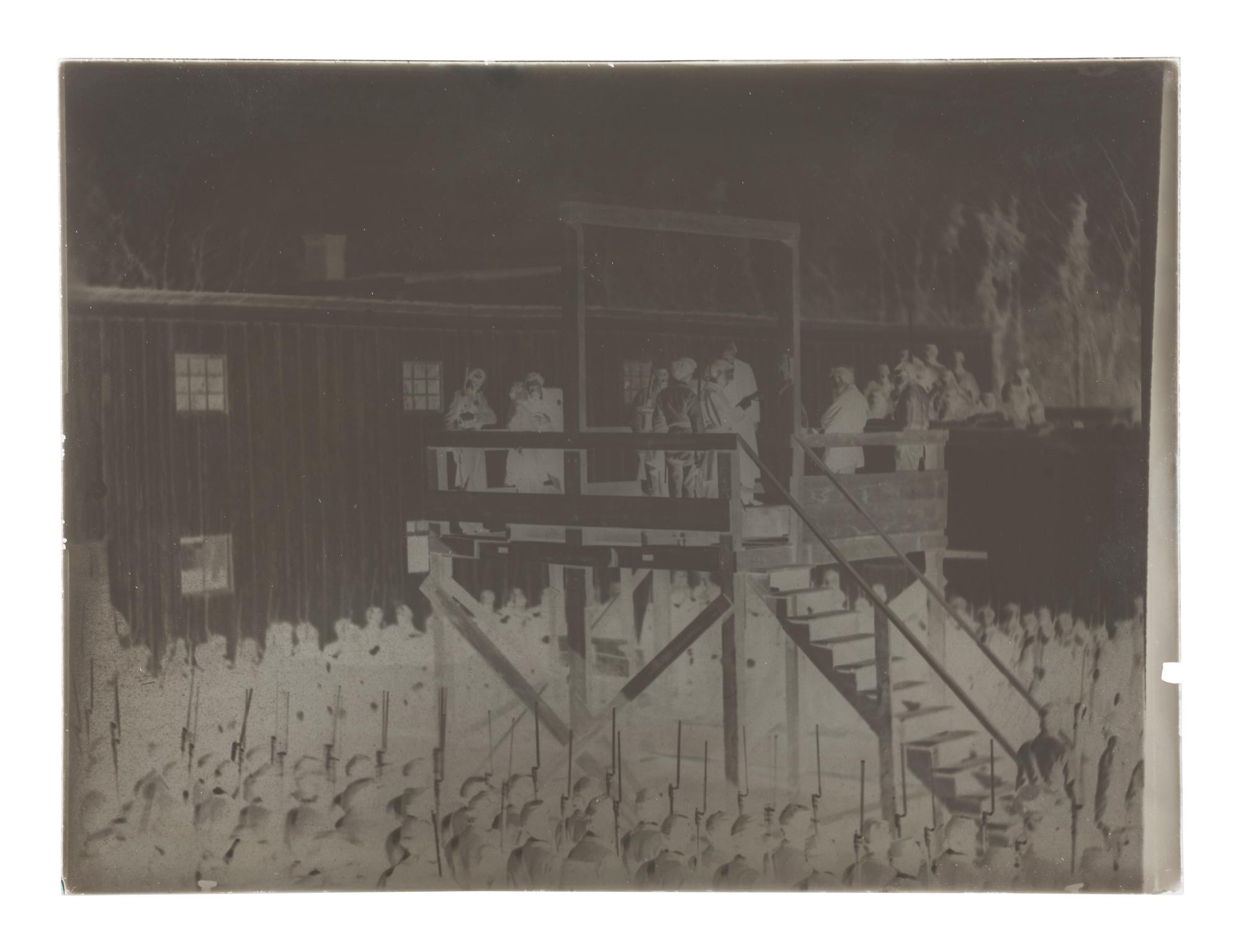 [EARLY PHOTOGRAPHY]. Collection of glass negatives featuring Civil War officers and other subjects.