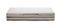 A Danish Sterling Silver Box, retailed by Boardmann & Co., Width 7 1/2 inches.