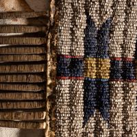 Sioux Catlinite Pipe Bowl and Tobacco Bag, with Inscription: From Chief Joseph to Sitting Bull to Lt. Kennedy